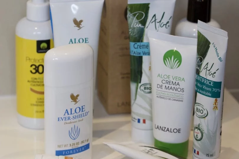 Produits cosmétiques à l'Aloé vera Produits cosmétiques à l'Aloé vera