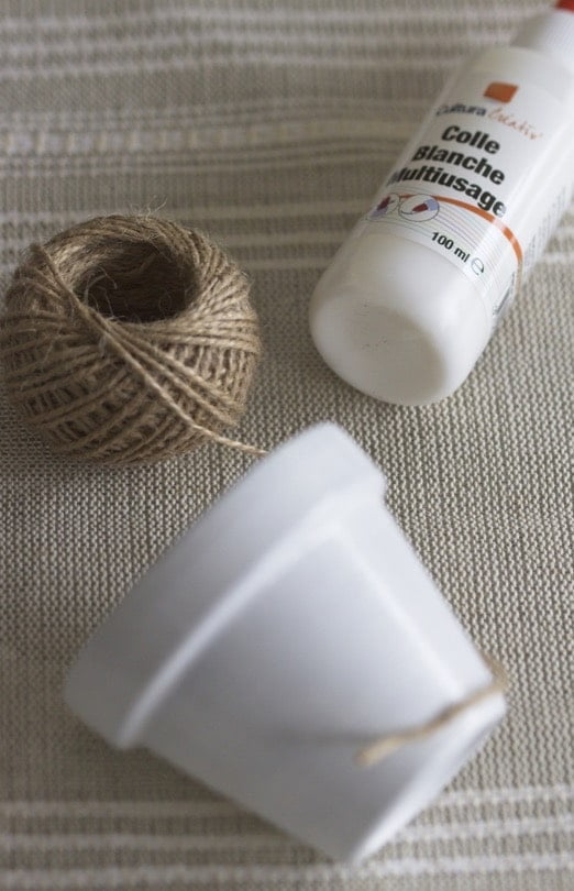 Matériel pour customiser des pots pour le balcon