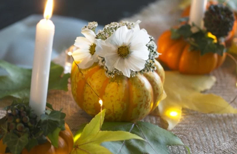 Décoration de table automnale