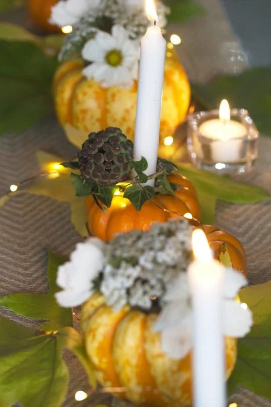 Décoration de table automnale