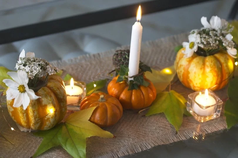 Décoration de table automnale