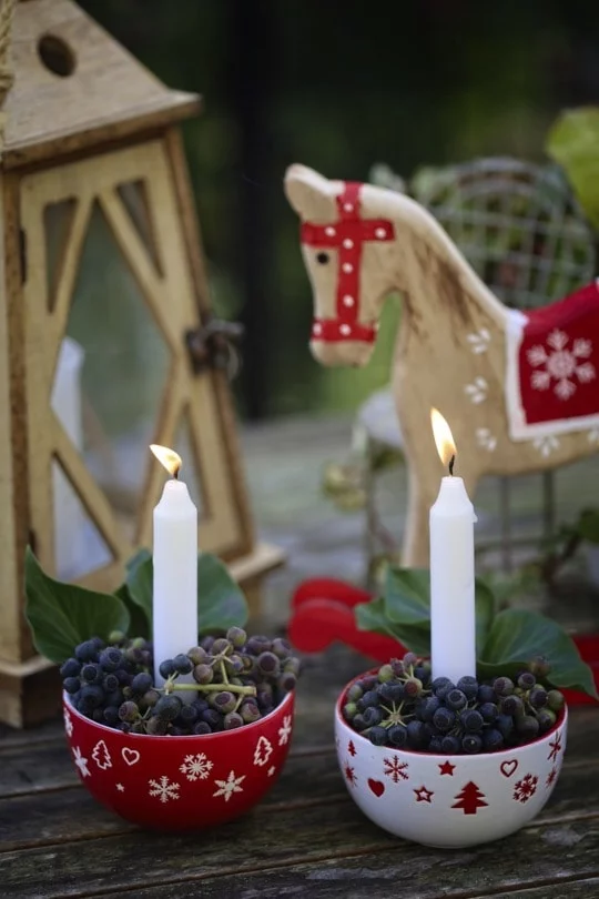 décoration de Noël de dernière minute avec du lierre