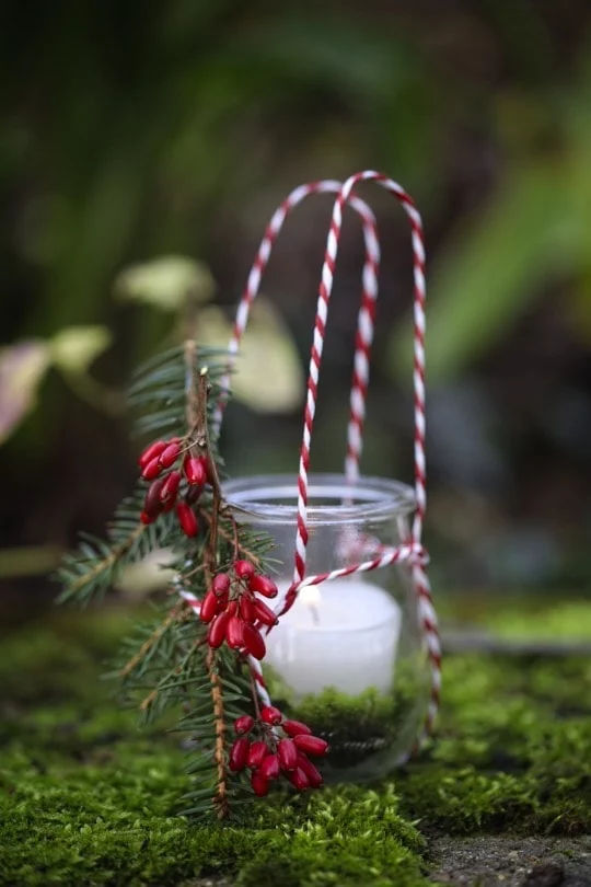 photophore suspendu pour Noël